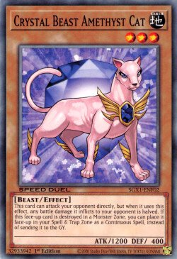 Crystal Beast Amethyst Cat [SGX1-ENF02] Common | Total Play