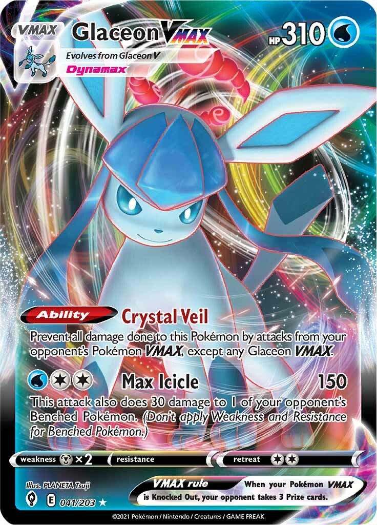 Glaceon VMAX (041/203) [Sword & Shield: Evolving Skies] | Total Play