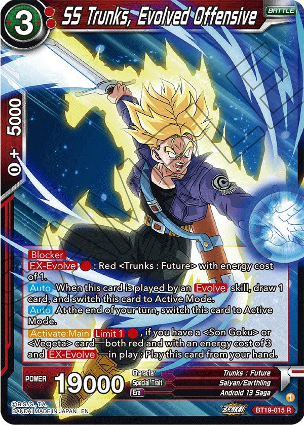 SS Trunks, Evolved Offensive (BT19-015) [Fighter's Ambition] | Total Play