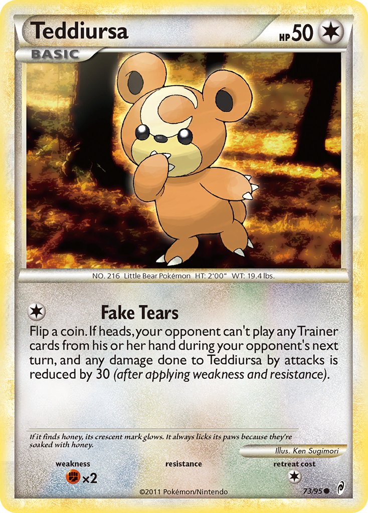 Teddiursa (73/95) [HeartGold & SoulSilver: Call of Legends] | Total Play