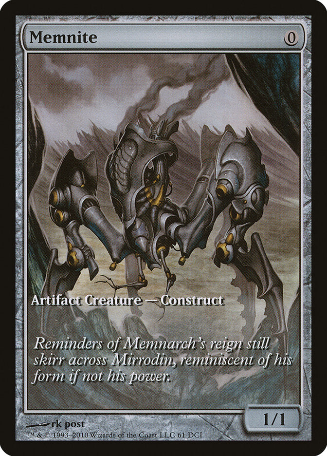 Memnite (Game Day) (Extended Art) [Scars of Mirrodin Promos] | Total Play