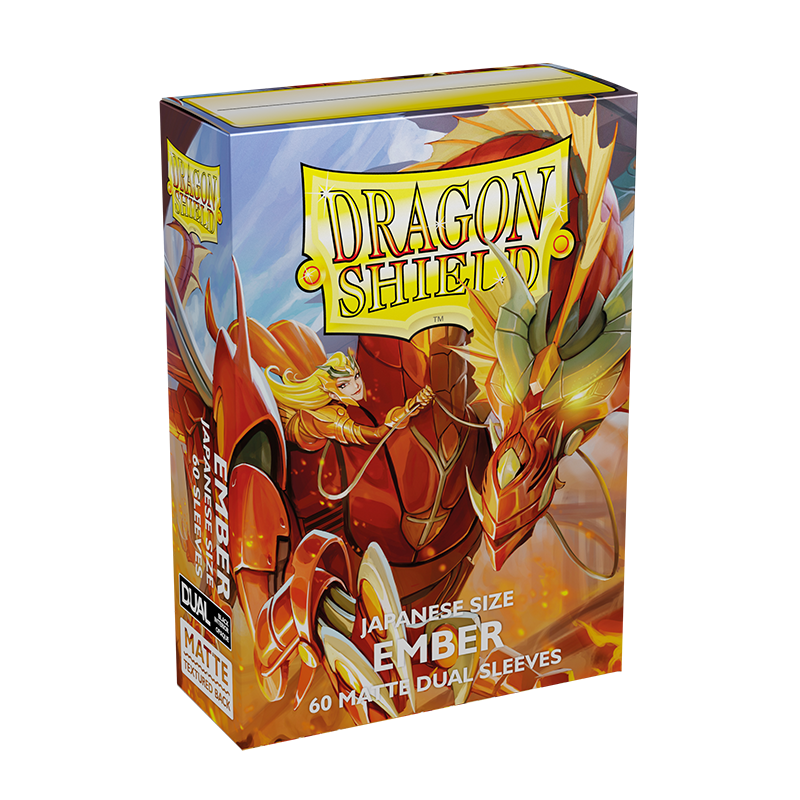 Dragon Shield: Japanese Size 60ct Sleeves - Ember (Dual Matte) | Total Play