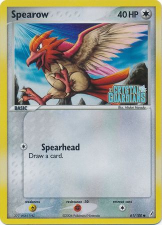 Spearow (61/100) (Stamped) [EX: Crystal Guardians] | Total Play