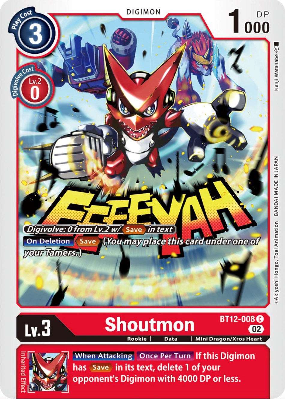 Shoutmon [BT12-008] [Across Time] | Total Play