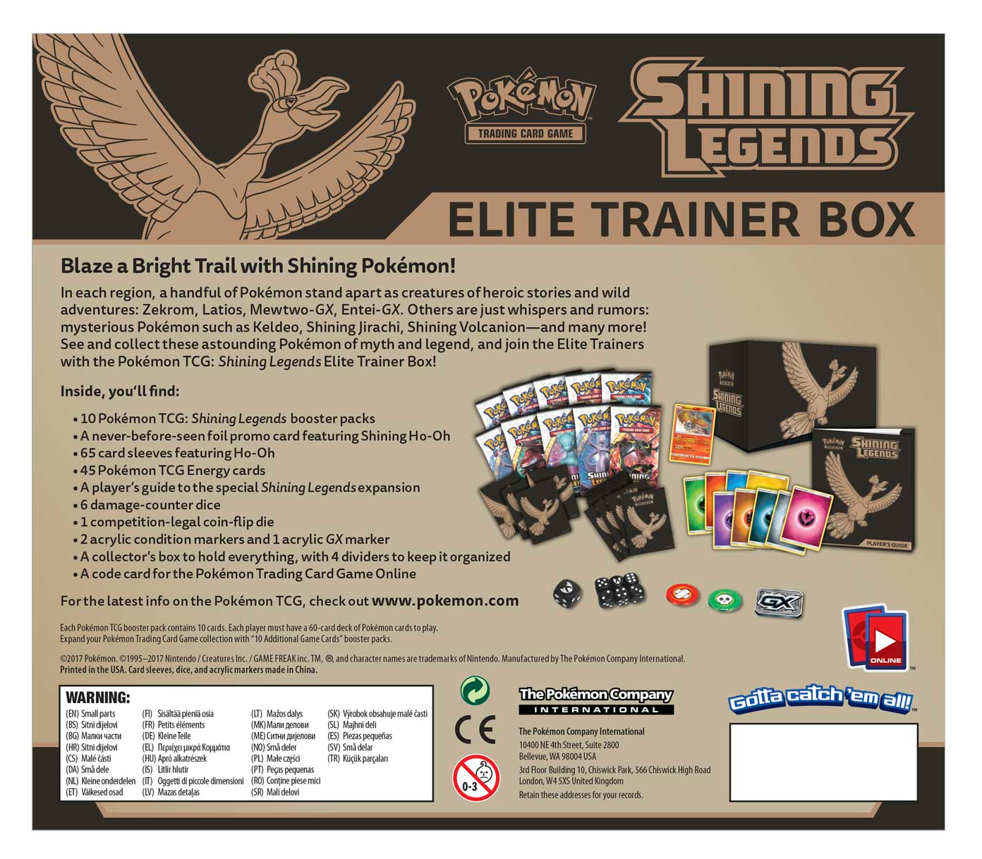 Shining Legends - Elite Trainer Box | Total Play