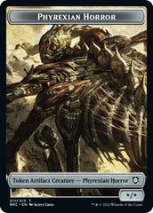 Servo // Phyrexian Horror Double-Sided Token [The Brothers' War Commander Tokens] | Total Play
