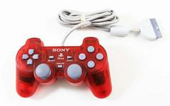 Clear Red Dual Shock Controller - Playstation | Total Play