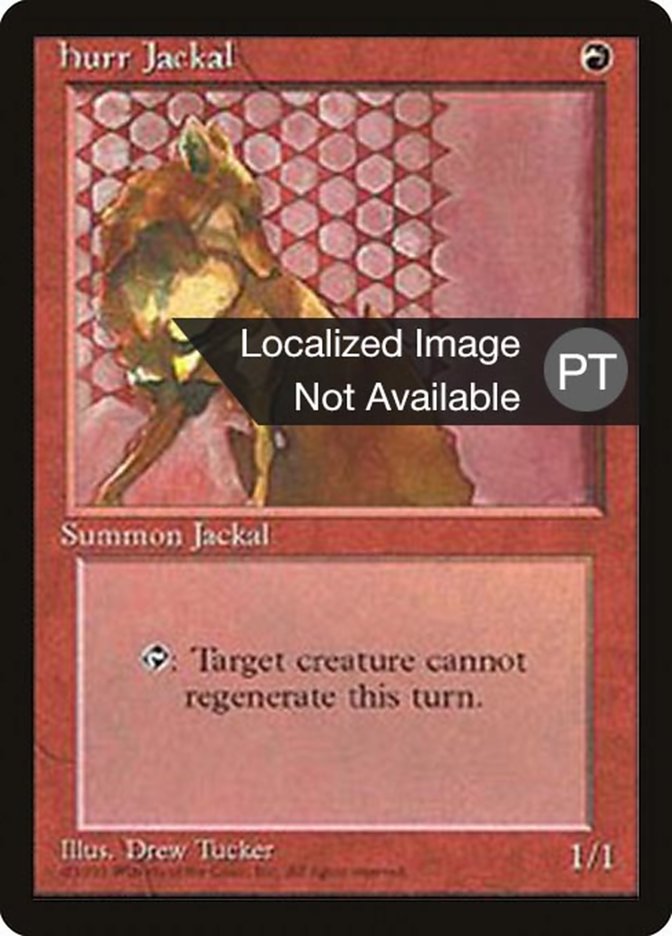 Hurr Jackal [Fourth Edition (Foreign Black Border)] | Total Play