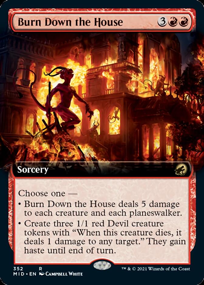 Burn Down the House (Extended Art) [Innistrad: Midnight Hunt] | Total Play