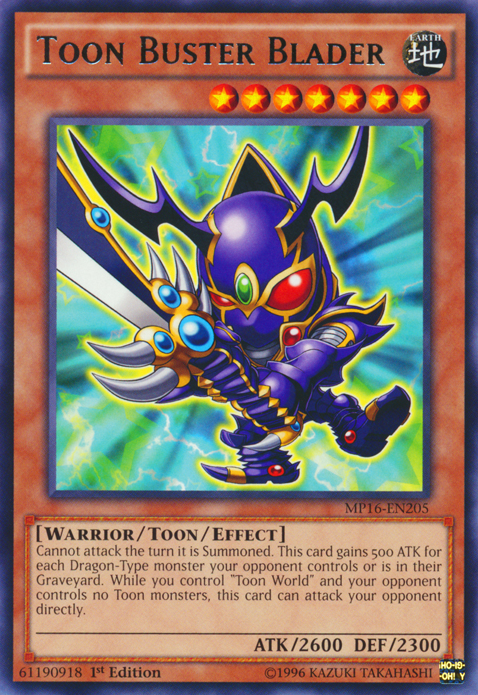 Toon Buster Blader [MP16-EN205] Rare | Total Play