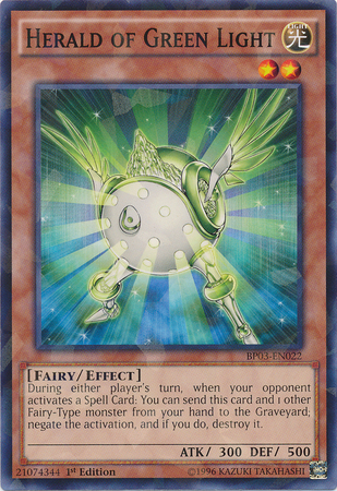 Herald of Green Light [BP03-EN022] Shatterfoil Rare | Total Play