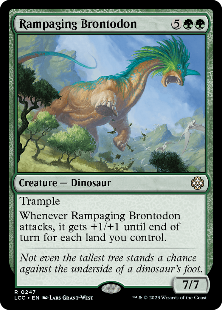 Rampaging Brontodon [The Lost Caverns of Ixalan Commander] | Total Play