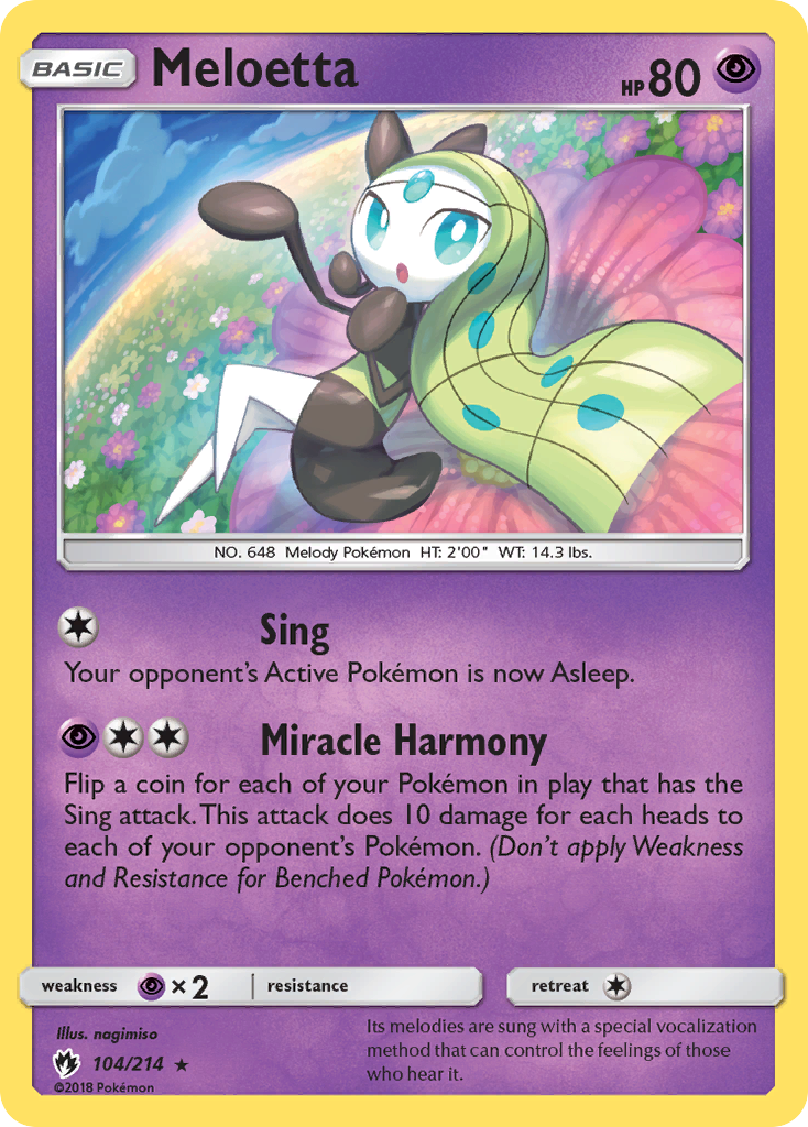 Meloetta (104/214) [Sun & Moon: Lost Thunder] | Total Play
