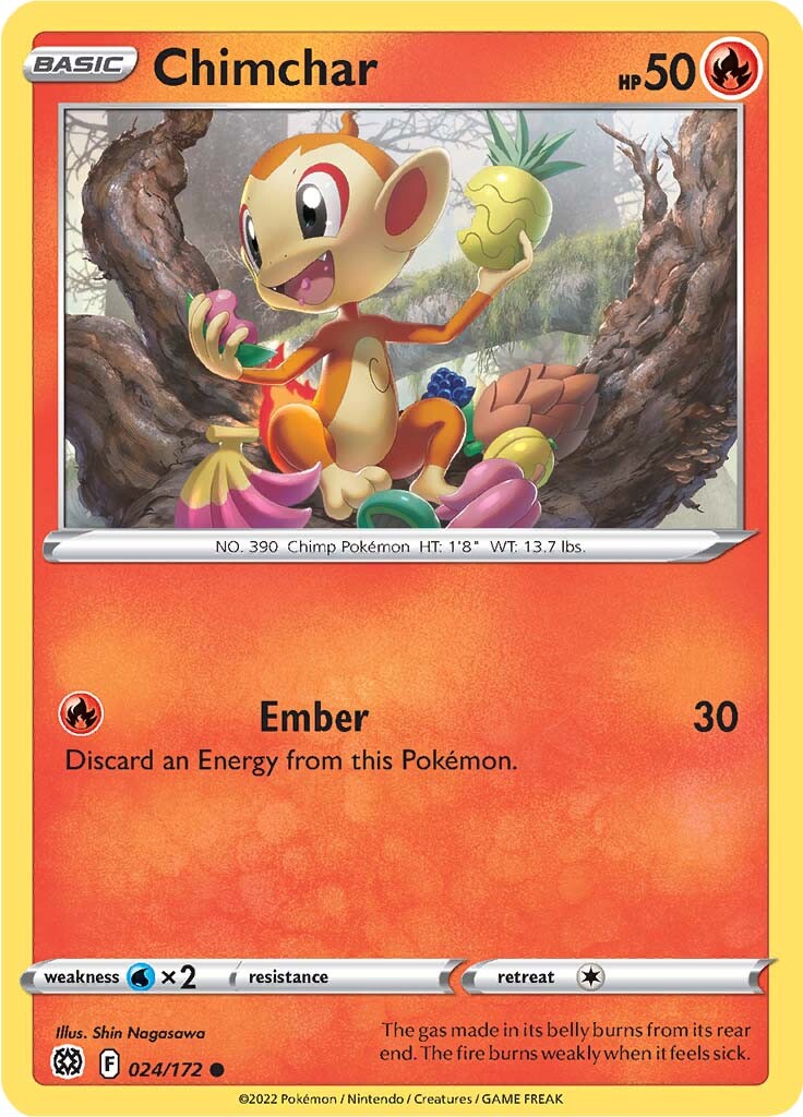 Chimchar (024/172) [Sword & Shield: Brilliant Stars] | Total Play