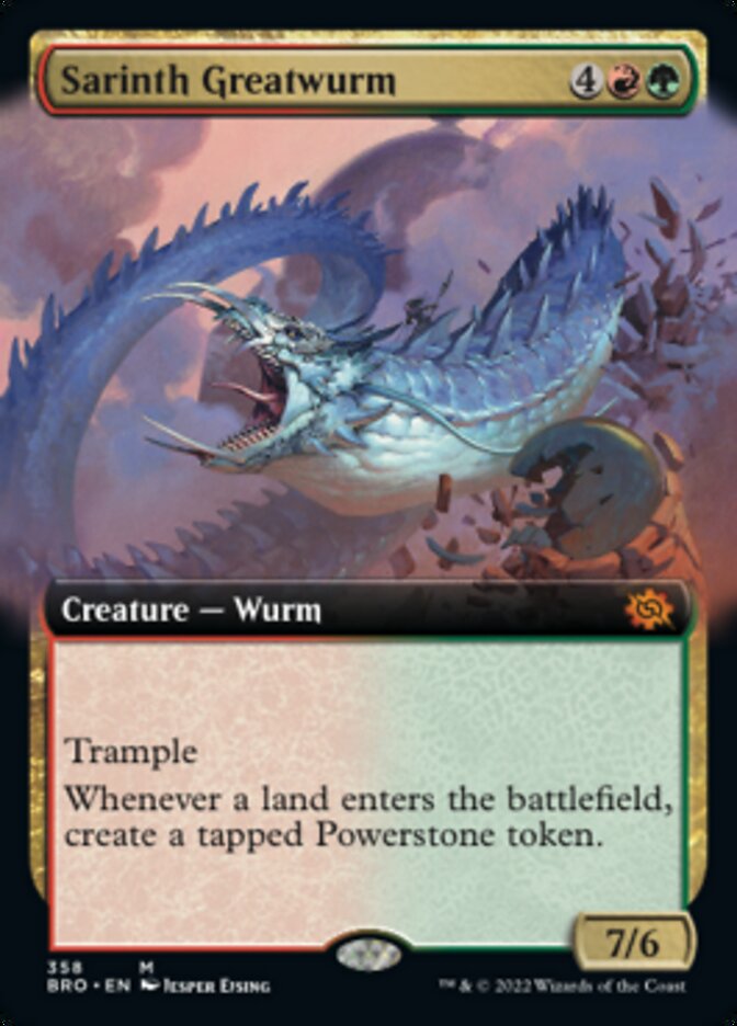 Sarinth Greatwurm (Extended Art) [The Brothers' War] | Total Play