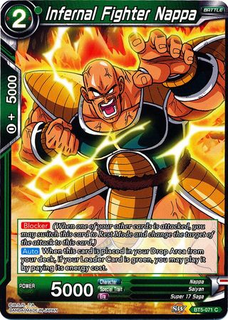 Infernal Fighter Nappa (BT5-071) [Miraculous Revival] | Total Play
