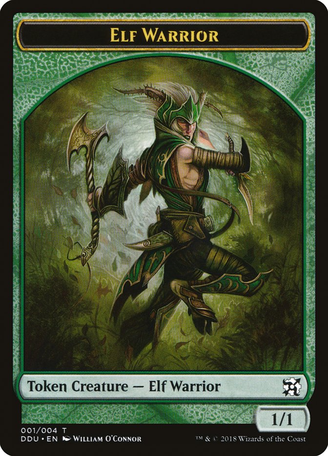 Elf Warrior Token [Duel Decks: Elves vs. Inventors Tokens] | Total Play