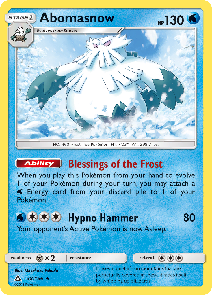 Abomasnow (38/156) [Sun & Moon: Ultra Prism] | Total Play