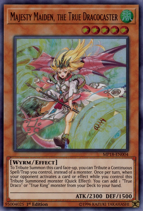 Majesty Maiden, the True Dracocaster [MP18-EN004] Ultra Rare | Total Play