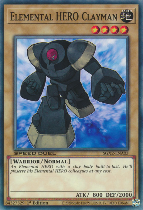 Elemental HERO Clayman [SGX2-ENA03] Common | Total Play
