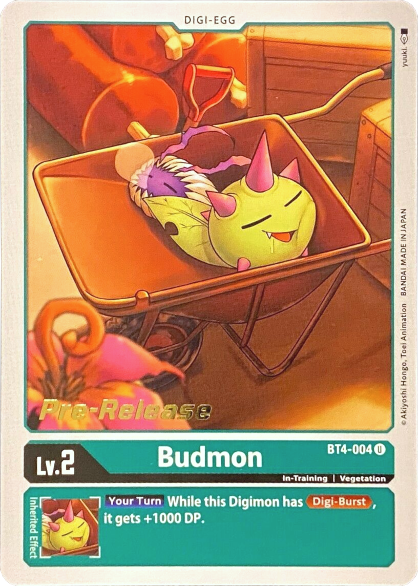 Budmon [BT4-004] [Great Legend Pre-Release Promos] | Total Play