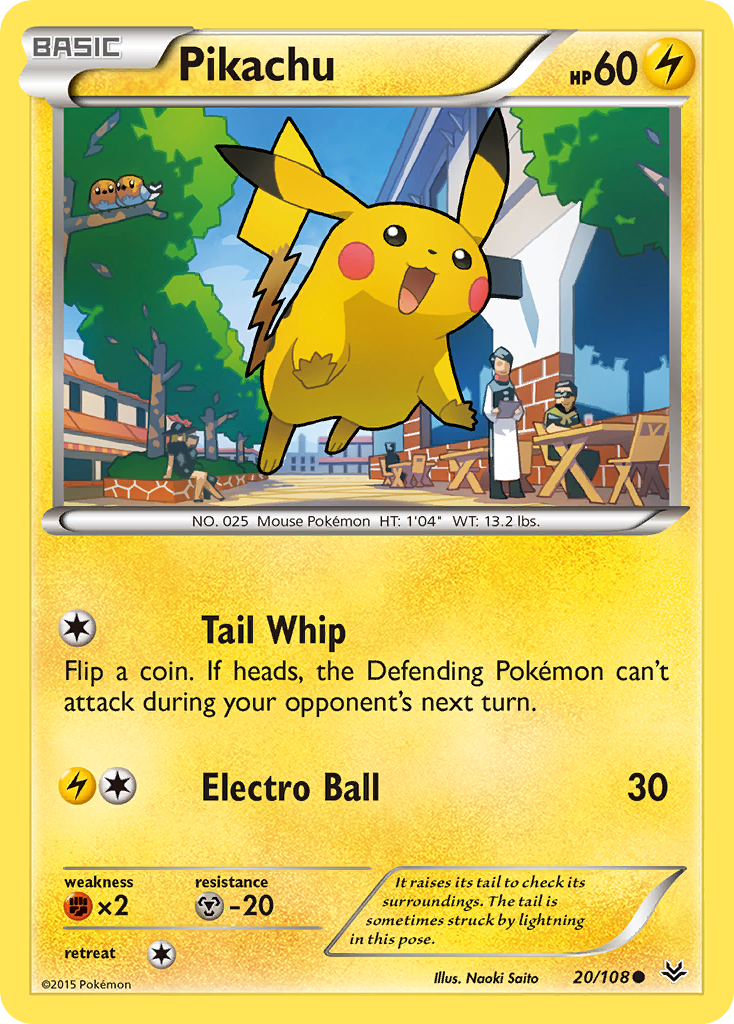 Pikachu (20/108) [XY: Roaring Skies] | Total Play