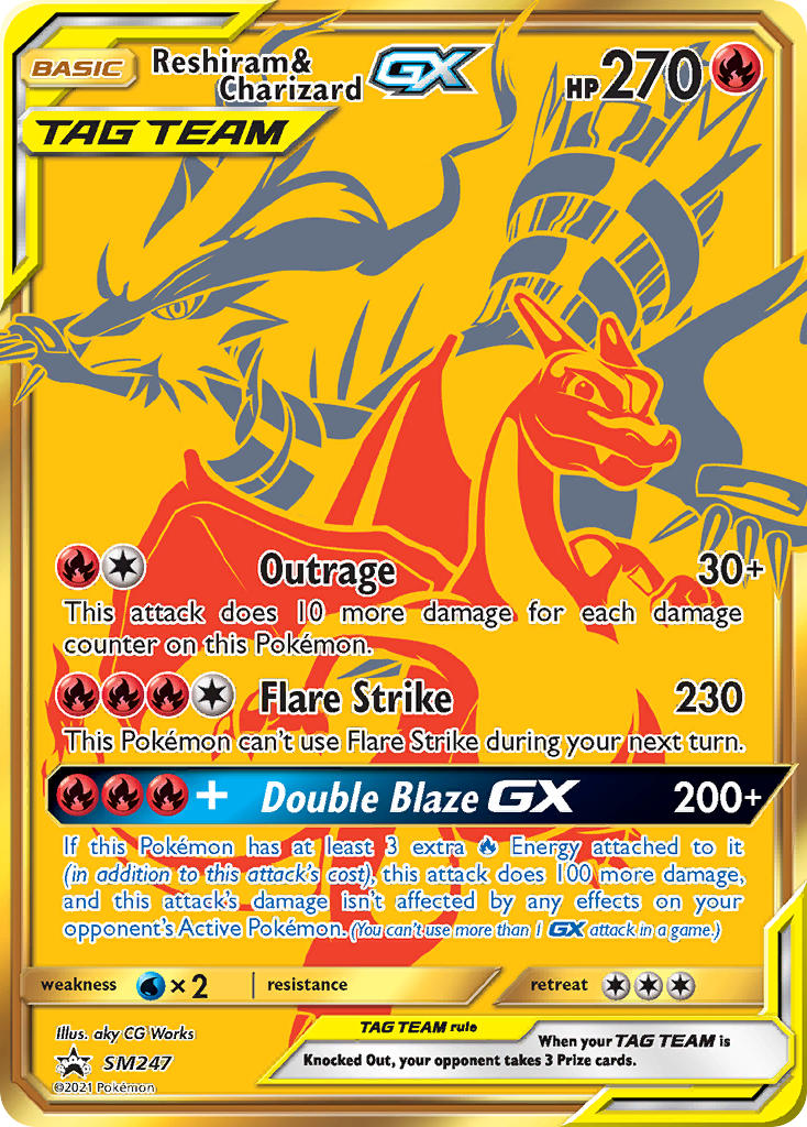 Reshiram & Charizard GX (SM247) [Sun & Moon: Black Star Promos] | Total Play