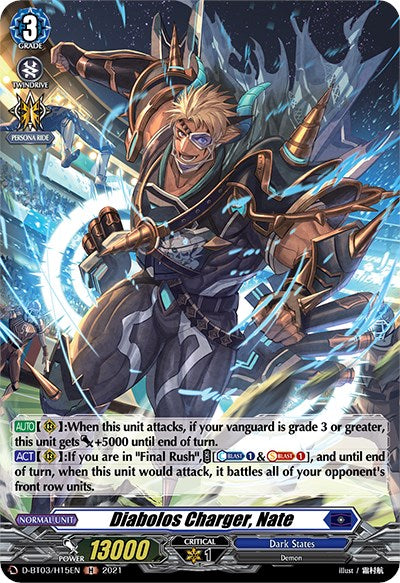 Diabolos Charger, Nate (D-BT03/H15EN) [Advance of Intertwined Stars] | Total Play