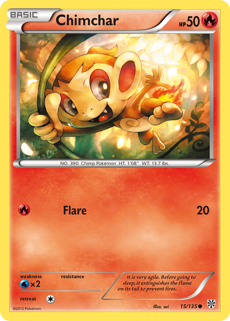 Chimchar (15/135) [Black & White: Plasma Storm] | Total Play