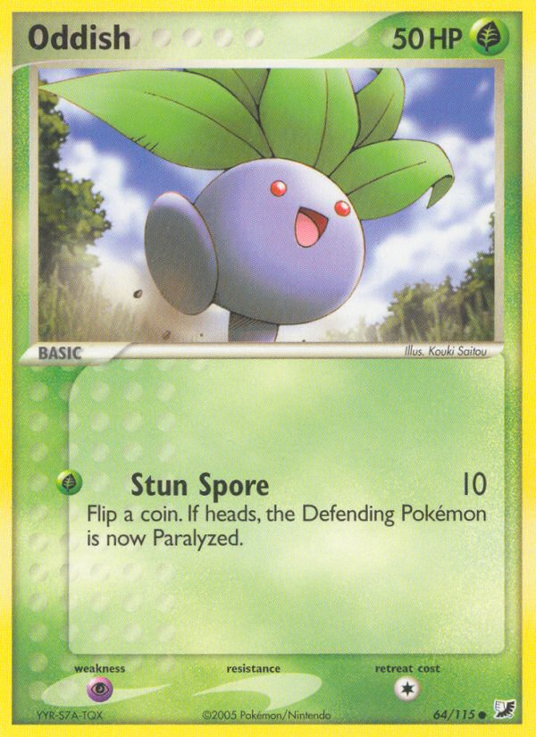 Oddish (64/115) [EX: Unseen Forces] | Total Play