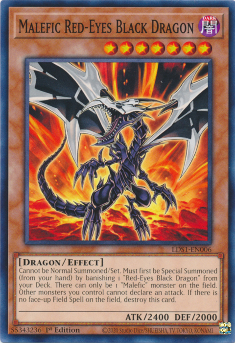 Malefic Red-Eyes Black Dragon [LDS1-EN006] Common | Total Play