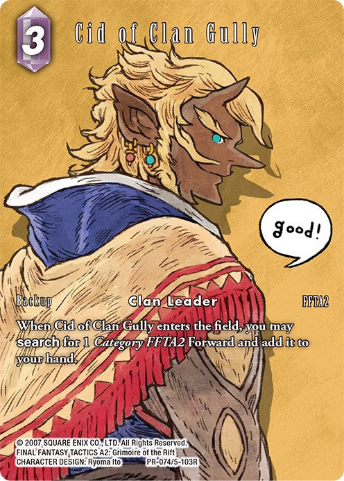 Cid of Clan Gully [Opus V Promo Cards] | Total Play