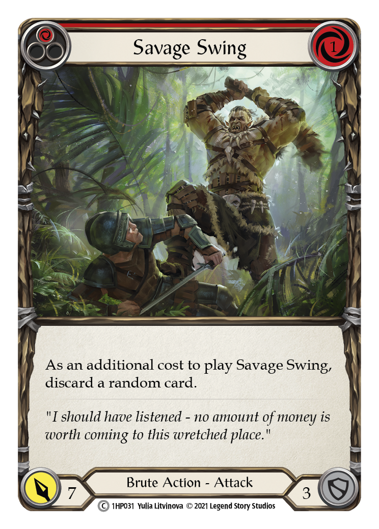 Savage Swing (Red) [1HP031] (History Pack 1) | Total Play