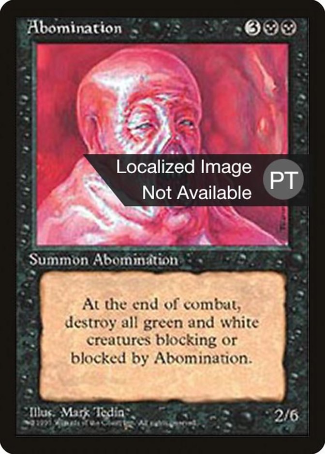 Abomination [Fourth Edition (Foreign Black Border)] | Total Play