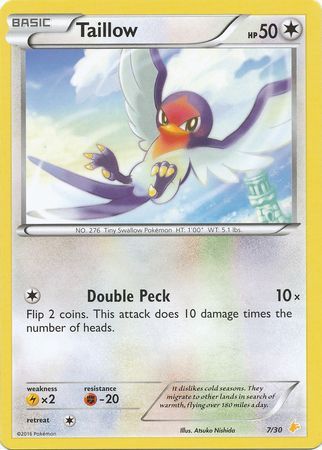 Taillow (7/30) [XY: Trainer Kit 3 - Pikachu Libre] | Total Play