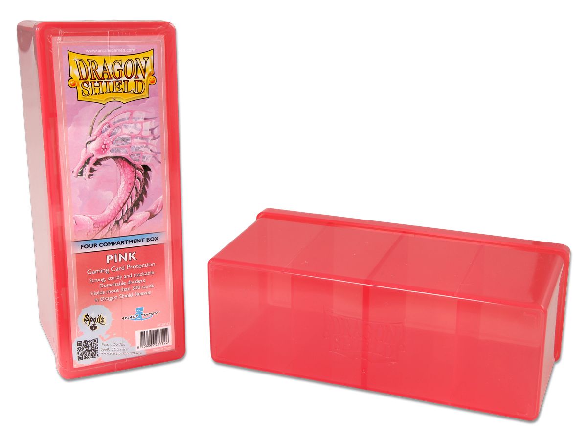 Dragon Shield: Four-Compartment Deck Box - Pink | Total Play