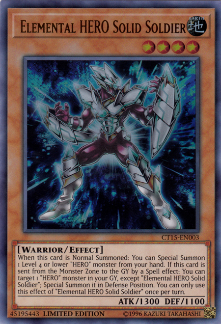 Elemental Hero Solid Soldier [CT15-EN003] Ultra Rare | Total Play