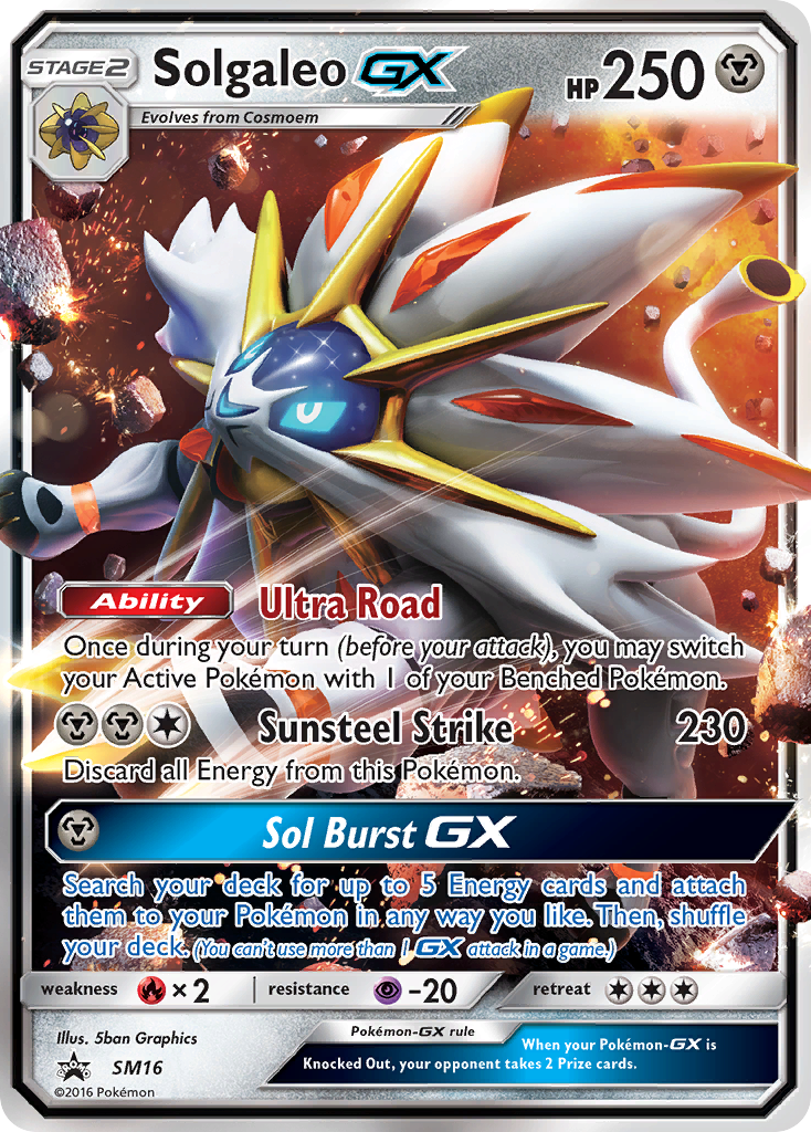 Solgaleo GX (SM16) [Sun & Moon: Black Star Promos] | Total Play