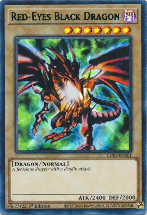 Red-Eyes Black Dragon (Green) [LDS1-EN001] Ultra Rare | Total Play