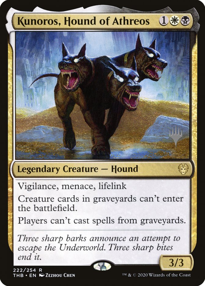 Kunoros, Hound of Athreos (Promo Pack) [Theros Beyond Death Promos] | Total Play