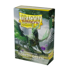 Dragon Shield: Japanese Size 60ct Sleeves - Forest Green (Matte) | Total Play