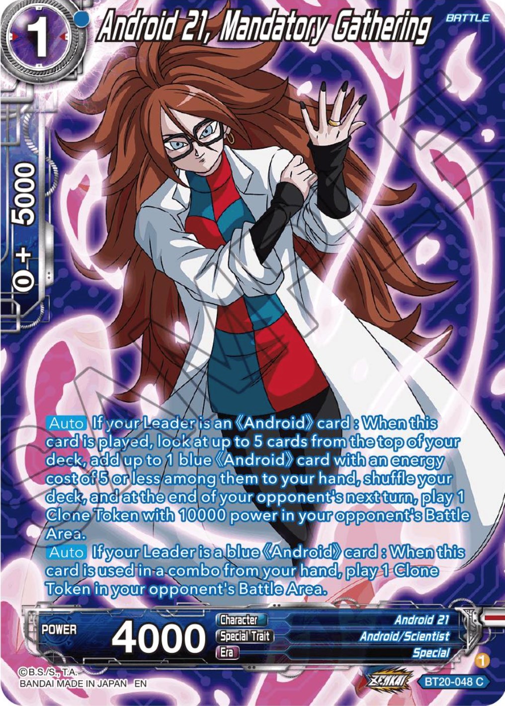 Android 21, Mandatory Gathering (Silver Foil) (BT20-048) [Power Absorbed] | Total Play