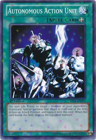 Autonomous Action Unit [BP01-EN073] Starfoil Rare | Total Play