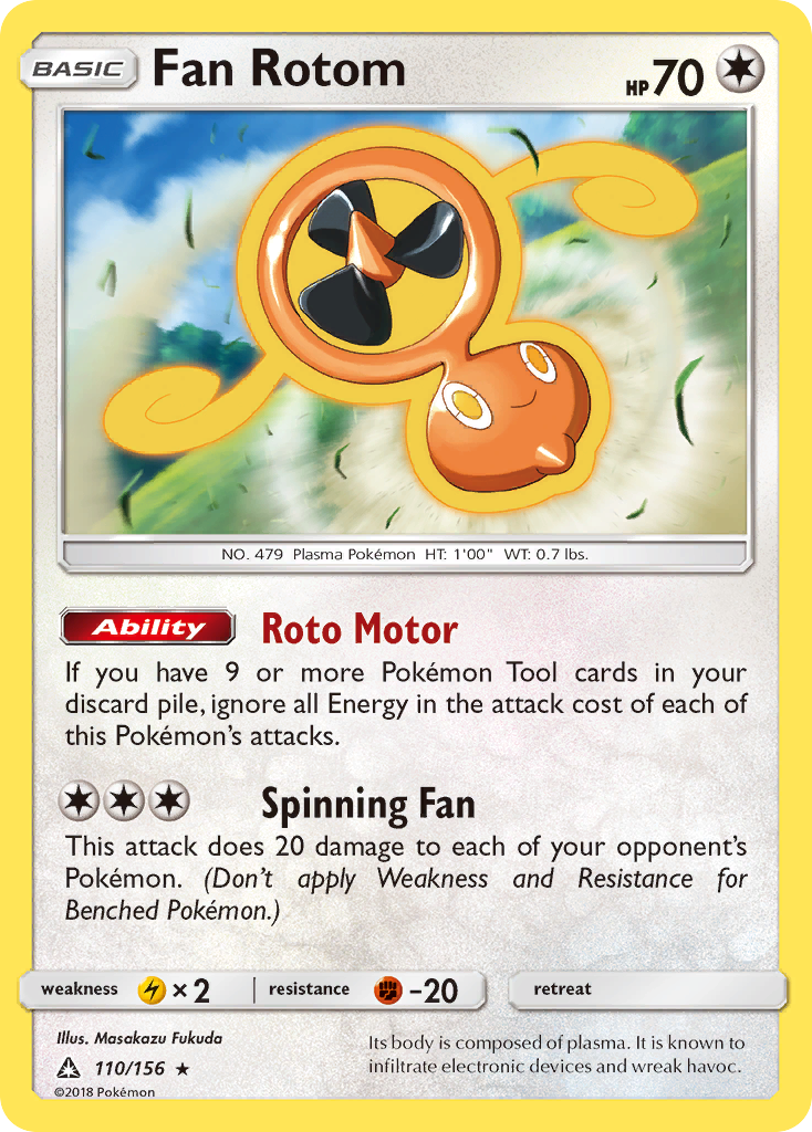 Fan Rotom (110/156) [Sun & Moon: Ultra Prism] | Total Play