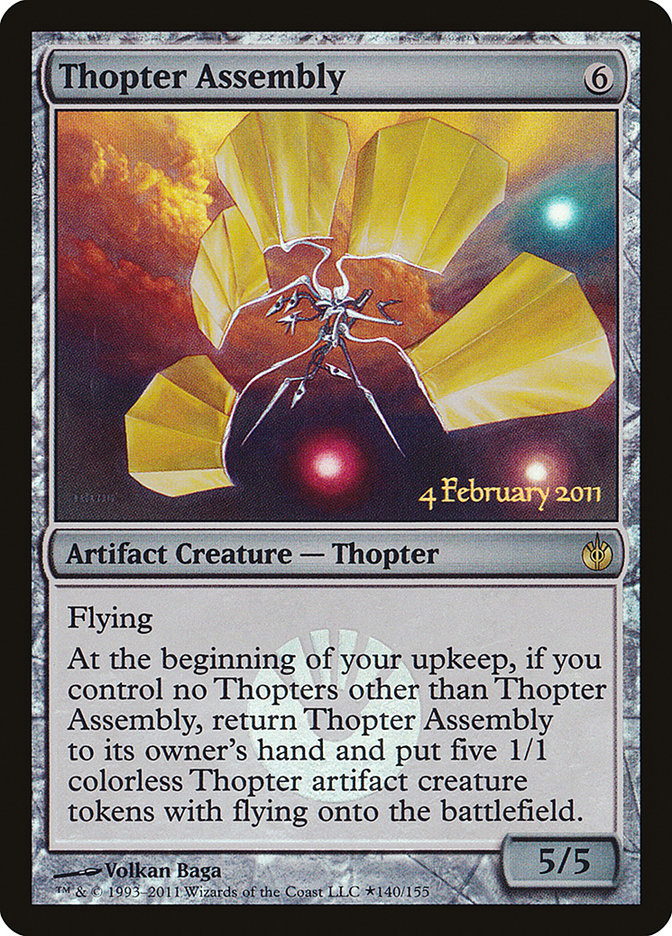 Thopter Assembly [Mirrodin Besieged Prerelease Promos] | Total Play
