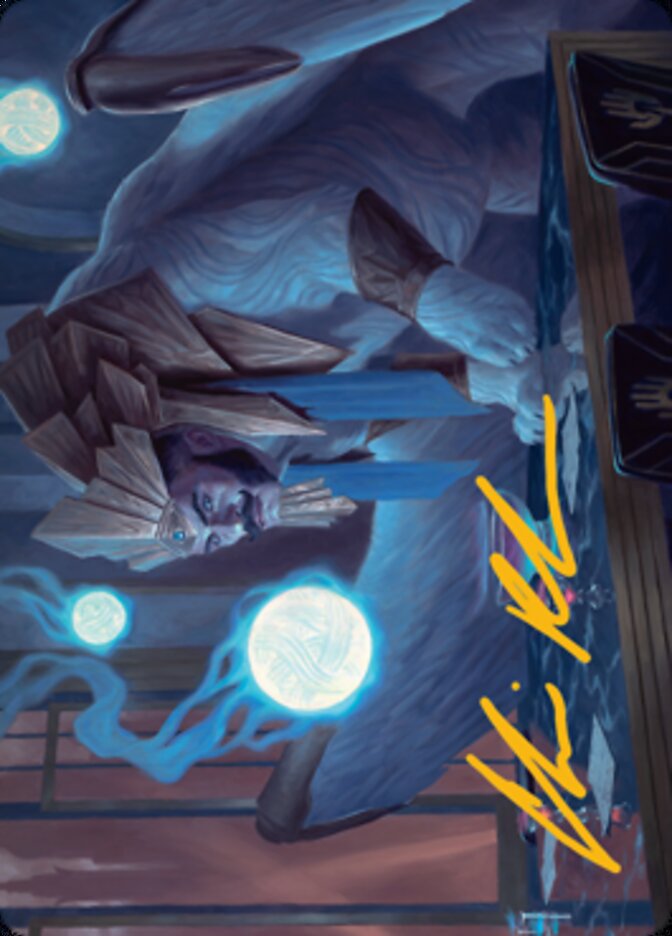 Tivit, Seller of Secrets Art Card (Gold-Stamped Signature) [Streets of New Capenna Art Series] | Total Play