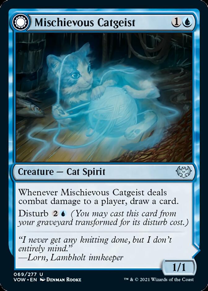 Mischievous Catgeist // Catlike Curiosity [Innistrad: Crimson Vow] | Total Play