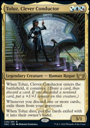 Toluz, Clever Conductor (Promo Pack) [Streets of New Capenna Promos] | Total Play