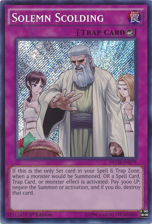 Solemn Scolding [NECH-EN079] Secret Rare | Total Play