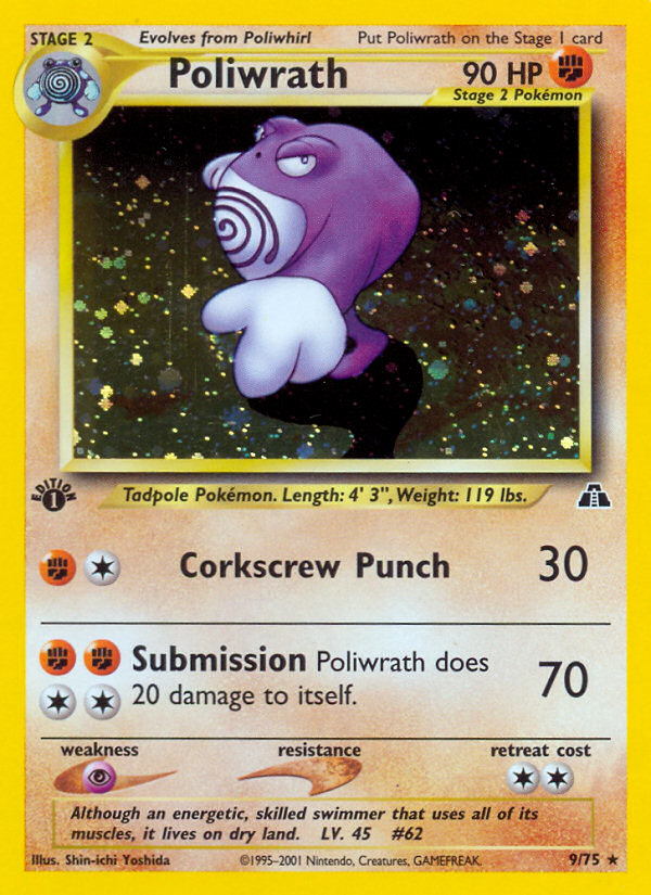 Poliwrath (9/75) [Neo Discovery 1st Edition] | Total Play